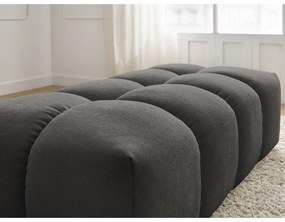 Ciemnoszary podnóżek z materiału bouclé Everest – Bobochic Paris