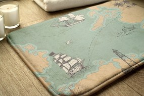 Dywanik antypoślizgowy do łazienki Dywanik antypoślizgowy do łazienki Stara mapa