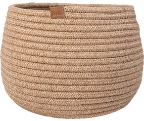 Koszyk pleciony Okrągły koszyk beżowy LOOP 020x025 inny