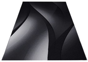 Dywan nowoczesny Plus linie czarny 280 cm x 370 cm