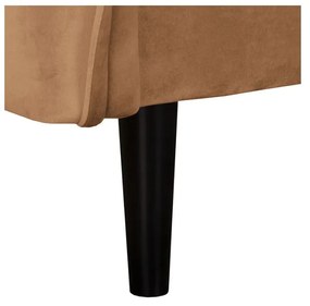 Brązowa aksamitna sofa 138 cm Juli – Ropez
