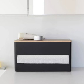 Czarny metalowy stojak na ręczniki papierowe Rin – YAMAZAKI