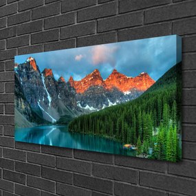 Obraz canvas Alpejska Sielanka nad Wodą