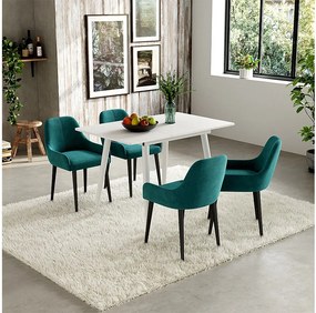 Stół do jadalni biały 80x70x75 beaver