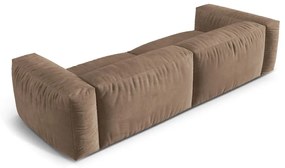 Jasnobrązowa sofa modułowa z materiału bouclé 320 cm Martina – Micadoni Home