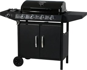 Grill gazowy Festa 5" - 5 palników w tym 1 boczny - 12,9 Kw- Czarny