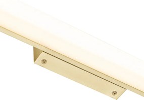 Lampa ścienna do łazienki mosiądz 62 cm z LED IP44 - Cascada