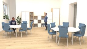 Nowoczesna meblościanka do sali lekcyjnej Blox Base 9