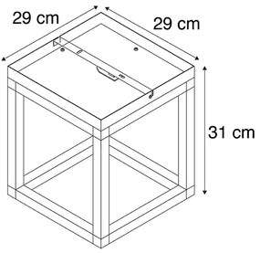 Przemysłowy Plafon / Lampy sufitowe czarny - Big CagePrzemysłowy Oswietlenie wewnetrzne