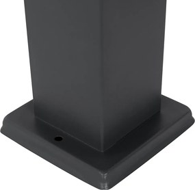 Lampa ogrodowa ciemnoszara 45 cm z gniazdem IP44 - Malios