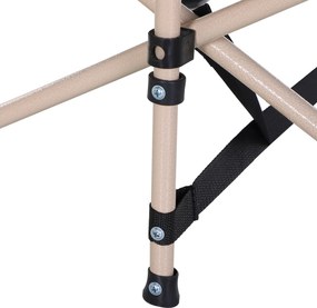 Outsunny Łóżko kempingowe składane odporny na warunki atmosferyczne zielony beżowy 190x68x52cm z torbą | Aosom PL