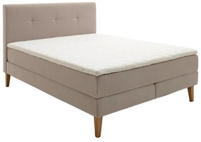 Beżowe łóżko boxspring 160x200 cm Stockholm – Meise Möbel