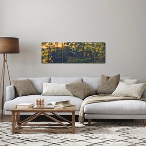 Obraz - Winnica (z zegarem) (90x30 cm)