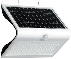 Nowoczesny biały kinkiet solarny zewnętrzny - N25-Azok 6.8W