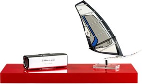 Półka ścienna STILISTA Volato czerwona z połyskiem,110 cm