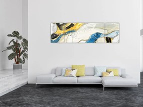 Obraz - Kolorowy marmur (170x50 cm)