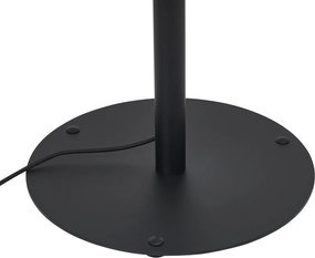 Nowoczesna lampa podłogowa zewnętrzna czarna z białym kloszem IP44 - Big Virginia