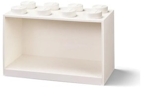 Dziecięca biała półka ścienna LEGO® Brick 8