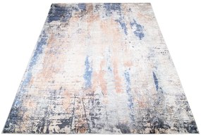 Brązowo-beżowy przecierany dywan w stylu loft G3-H64