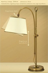 Lampa stołowa z abażurem L-B1W