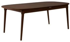 Brązowy rozkładany stół z litego drewna dębowego 106x184 cm Miro – Hammel Furniture