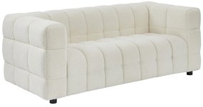 Kanapa  2-osobowa  z tkaniny z bukli  w kolorze kości słoniowej LERICI od Pascala Morabito