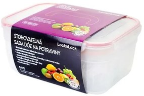 LOCKnLOCK Zestaw pojemników na żywność Lockprostokątny, 5 szt.