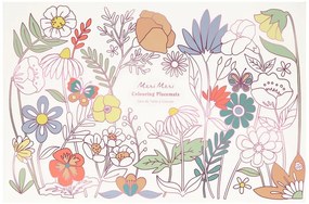 Papierowe maty stołowe zestaw 8 szt. 28x42.5 cm Butterflies &amp; Flowers – Meri Meri