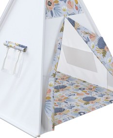 Tipi kolor niebieski tkanina wzorzysta
