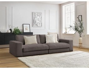 Szarobrązowa sztruksowa sofa 274 cm Leonard – Bobochic Paris