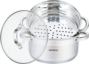 3 elementowy zestaw garnków na parę 22cm A5-W98