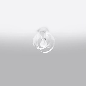 Plafony nowoczesny Novetex, stal - 1 źródło światła 4000K - L.16 x H.21 cm - biały