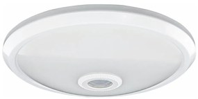 Lampa sufitowa LED z czujnikiem ruchu i zmierzchu LED/20W/230V Ø 29 cm biała