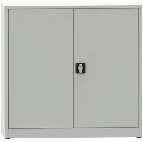 Warsztatowa szafa półkowa na narzędzia KOVONA JUMBO, 2 półki, spawana, 1150 x 1200 x 600 mm, szara
