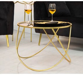 Okrągły stolik ze szklanym blatem ø 60 cm Ring – Mauro Ferretti