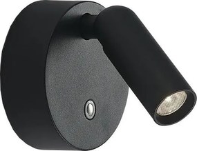 Ideal Lux - LED ściemnialny ładowalny kinkiet punktowy BEAN LED/3W/5V CRI 95 czarny