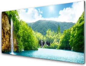 Szkło nad Blatem Harmonijny Krajobraz Alpejski