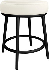 Taboret Ben tkanina Welur stelaż metalowy STOŁEK LOFT : Kolor Stelaża - Czarny , Kolor tkaniny - VELVET - MG50, Typ tkaniny - Velvet