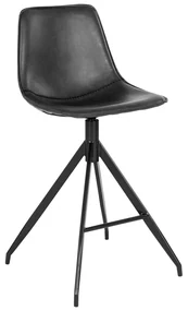 Czarne hokery zestaw 2 szt. 84 cm Monaco – House Nordic