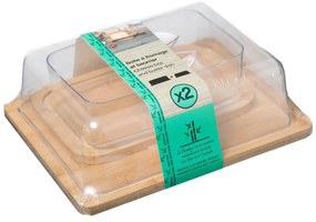 Pudełko bambusowe CHEESE AND BUTTER BOX
