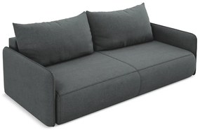 Szara rozkładana/ze schowkiem sofa 216 cm Nanea – Makamii