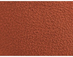 Ceglasty fotel z materiału bouclé Janissaire – Bobochic Paris