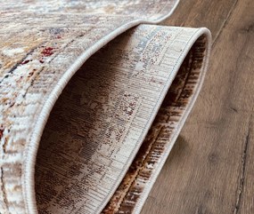 Dywan vintage Vivaldi medalion brązowy 160 cm x 220 cm