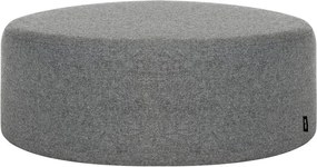 Szary wełniany puf Folk – noo.ma