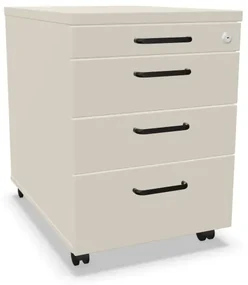 Kontenerek biurowy EASY SPACE MOB PB 4S 43cm kaszmirowy mobilny NOWY STYL