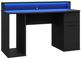 Biurko z podświetleniem IVAR czarne