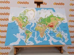 Obraz na korku klasyczna mapa świata