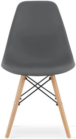 Minimalistyczne krzesło ciemnoszare - Sopi 4X