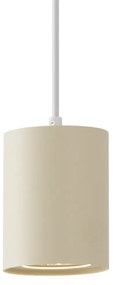 Nowoczesna lampa wisząca beżowa z białym do systemu szynowego 1-fazowego GU10 70mm - Iconic Holt Nowoczesny Oswietlenie wewnetrzne