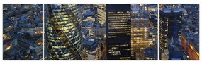 Obraz - Wieczorna panorama Londynu (170x50 cm)